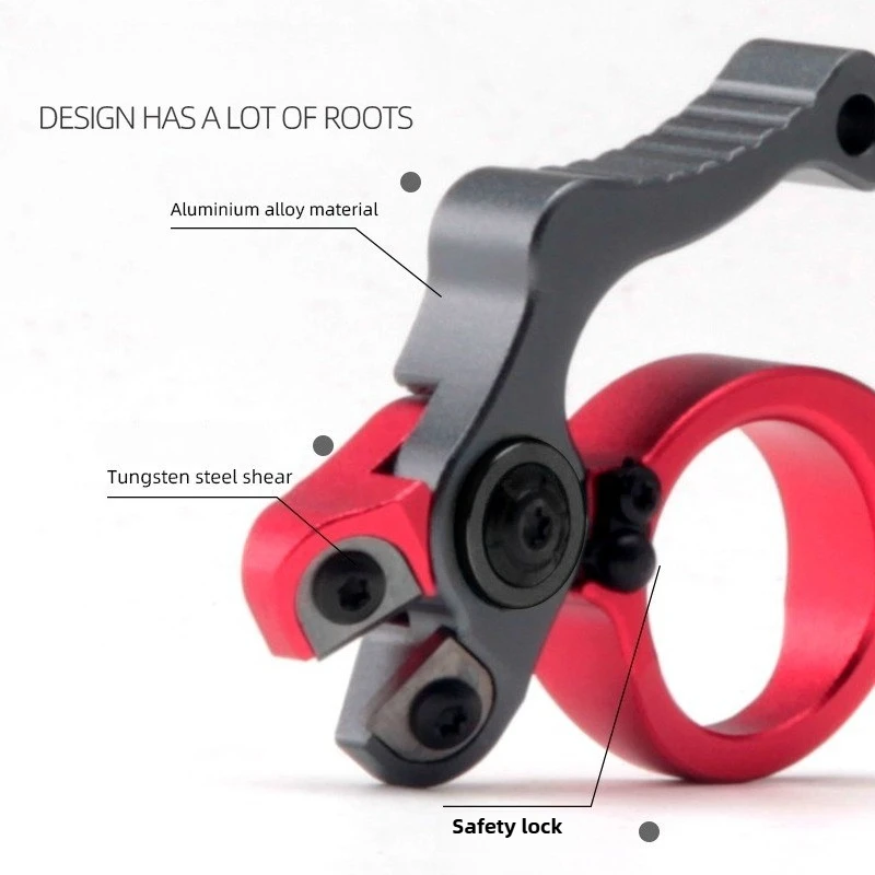 أدوات الصيد في الهواء الطلق سبائك الألومنيوم خط الصيد قطع حاد صغير يسهل حملها أدوات الصيد اختيار متعدد الألوان