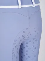 Kids Girls Horse Riding Clothing Zip-up Stand Collar Top Anti -slip Full Seat Breeches Pants for Equestrian Training Performance 5