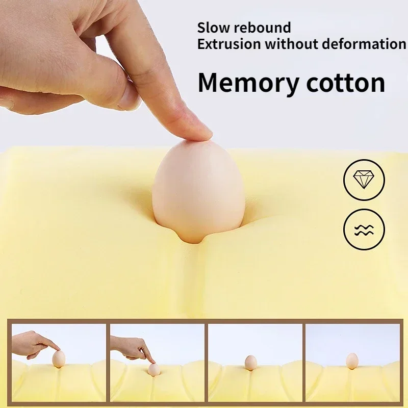 وسادة مسند رأس لمقعد السيارة مع رغوة ذاكرة ثلاثية الأبعاد ، وسادة قماشية ، دعامة جيدة التهوية ، شبكة ، دعامة للرأس والرقبة #4