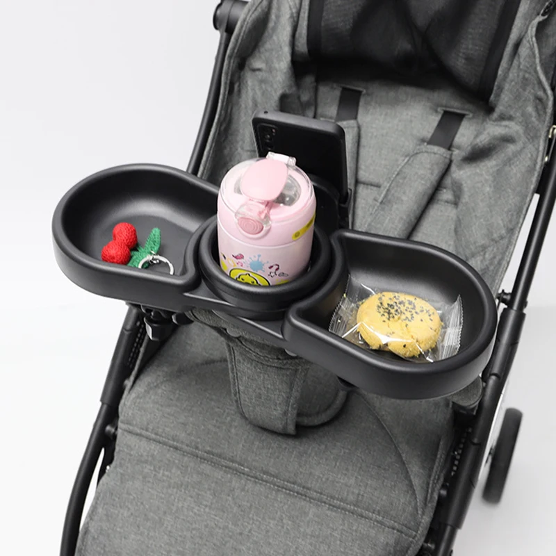 

Universal Stroller Tray with Adjustable Meal Holder - Durable Foldable Food Tray for Baby Umbrella/Travel Stroller