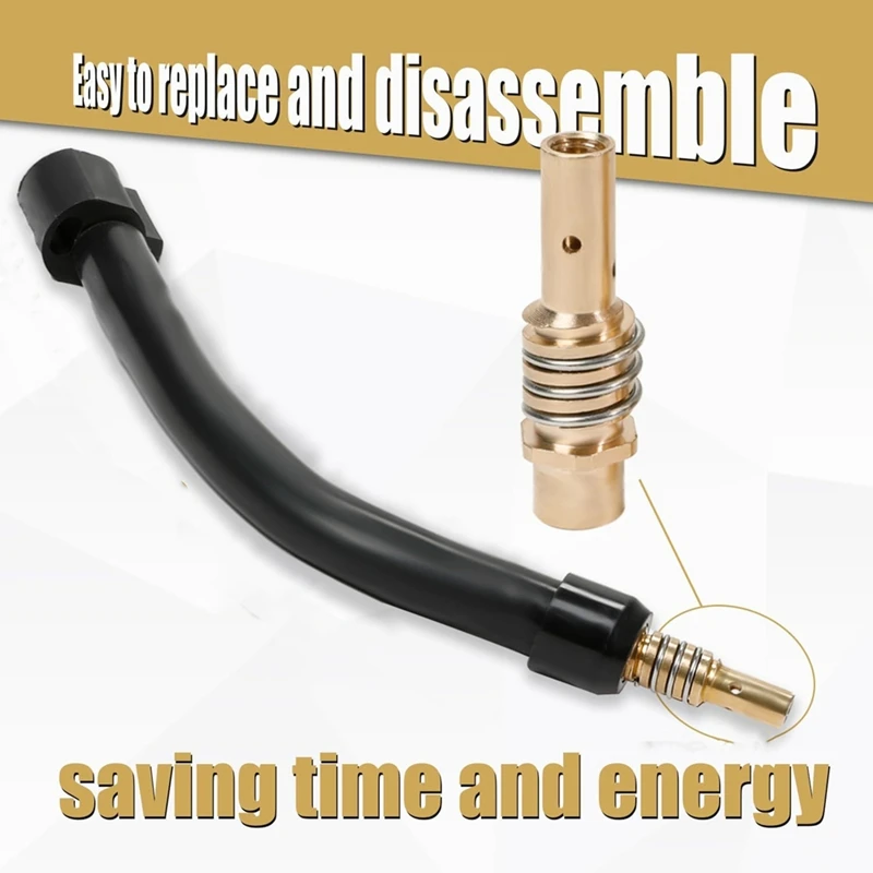 Гибкая сварочная шея Mig, гибкий удлинитель Mig, держатель сопла M6 030 дюймов, диффузор, защита и горловина горелки для MB15