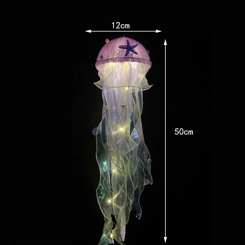 Креативная лампа ручной работы в виде медузы, декоративная атмосфера, ночник, праздничное украшение, свадебное украшение для дома, спальня, ночник