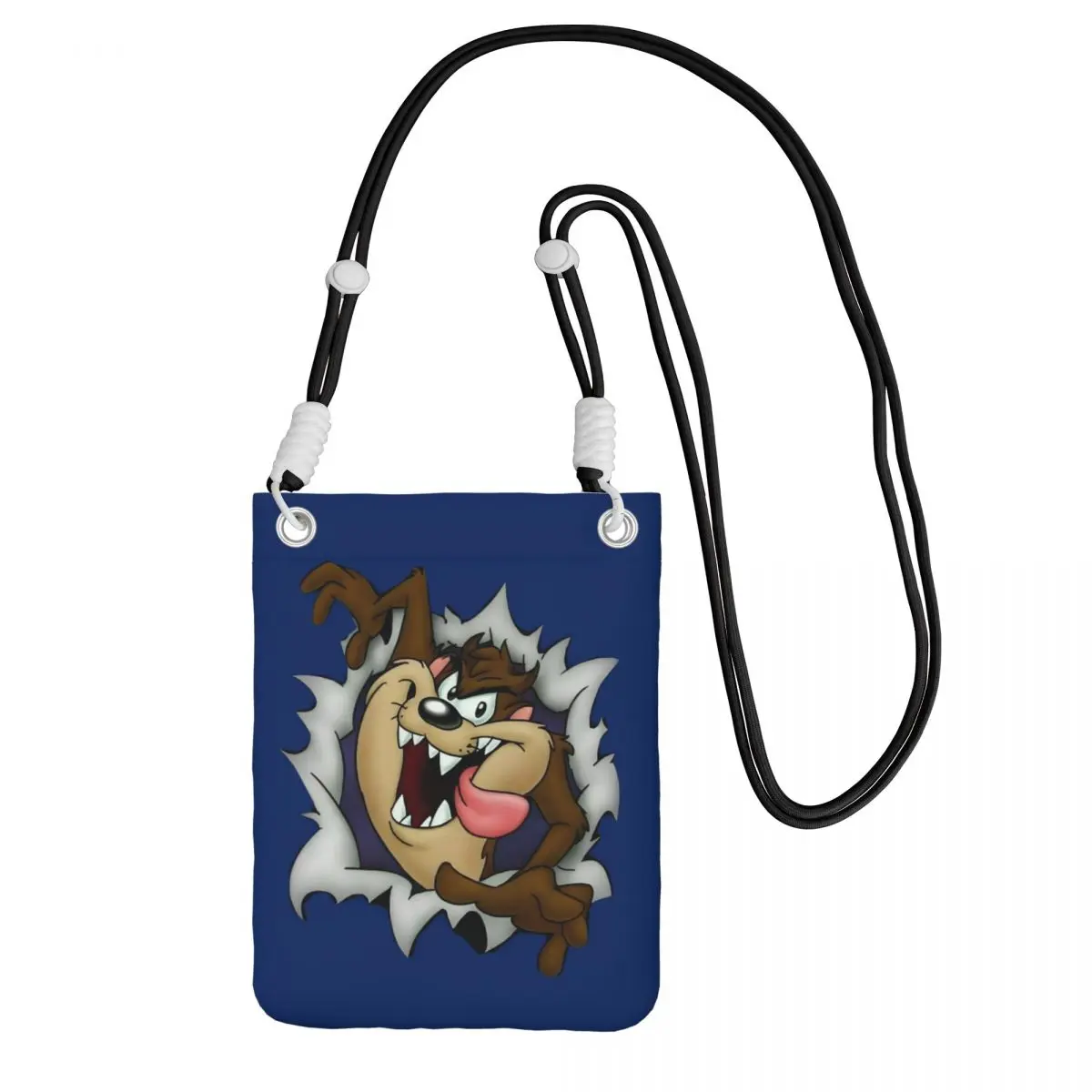 

Custom Tasmanians Devils Smart Phone Wallet With Strap Animated Cartoon Crossbody Bag Men Women Traveling Mobile Phone Bag