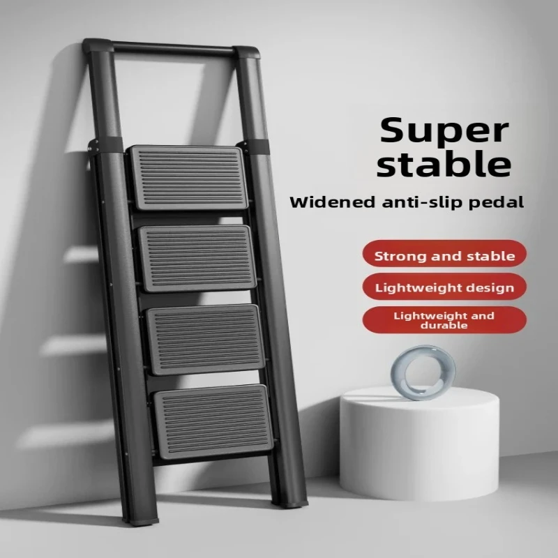 

‌ Сверхмощная складная лестница — многоцелевой табурет-ступенька, утолщенная лестница с А-образным каркасом, домашняя лестница, компактная экономия места