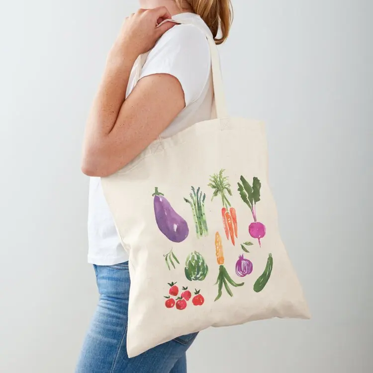 

Garden Veggies Flat Lay Tote Bag Customizable tote bag Women's shopper bags woman 2025 Handbags women