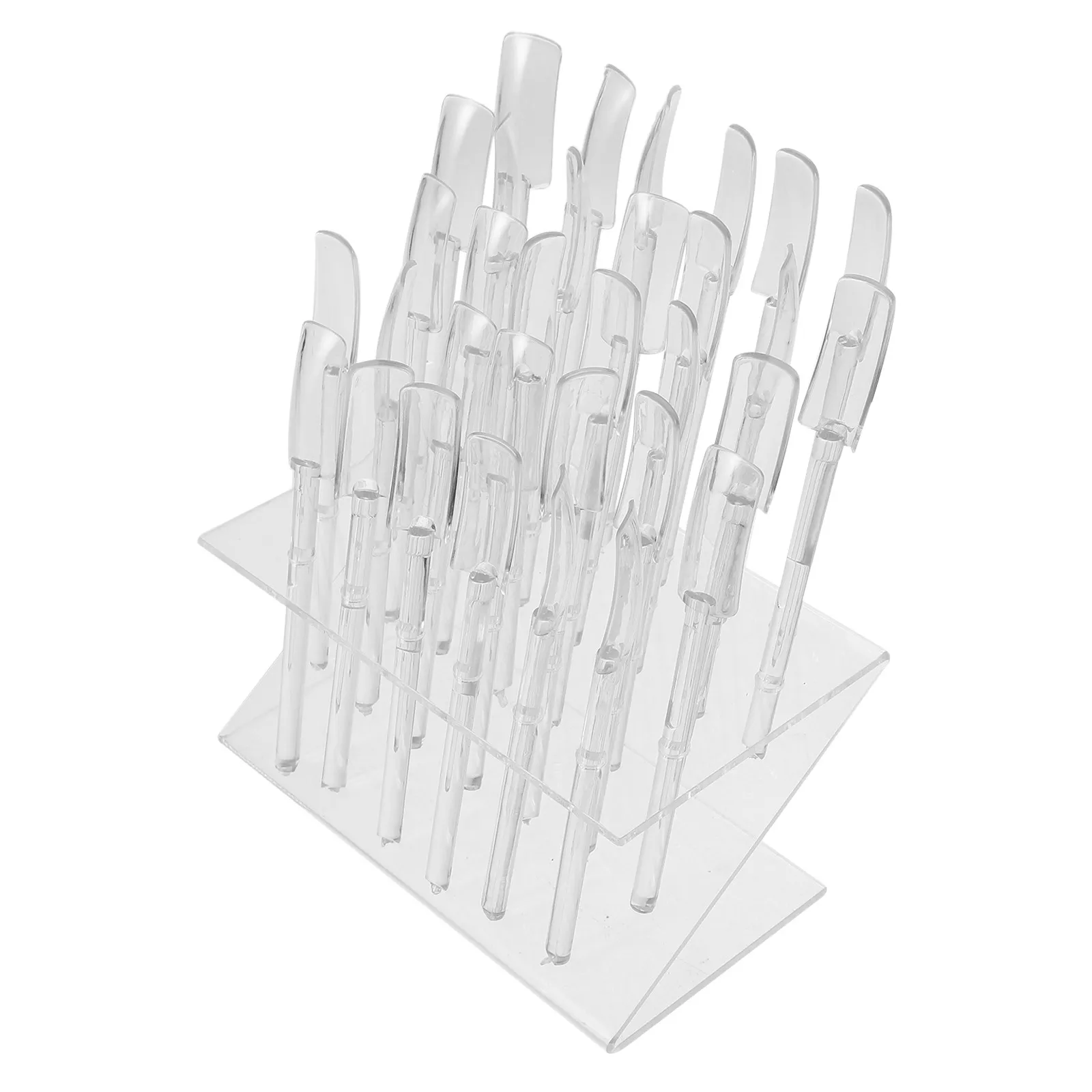 

Подставка-органайзер для демонстрации 32 образцов лаков для ногтей, пластиковая, для салонов, мастеров и домашнего использования