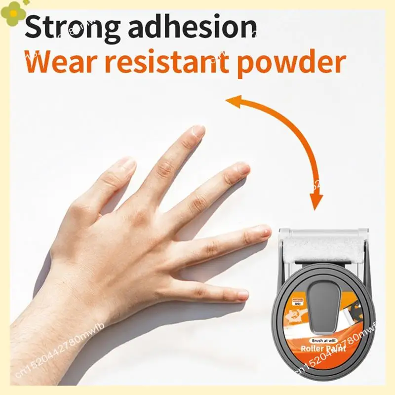 

LDHL Small Roller Brush Wall Repair Tool White Wall Paint Repair Kit Small Drywall Repair Kit