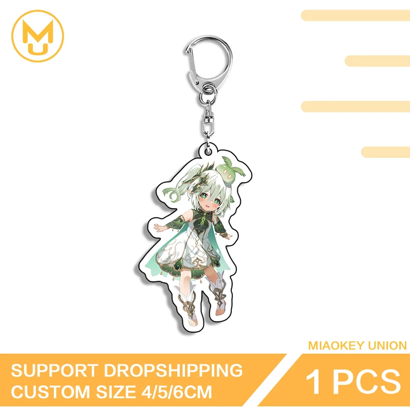 جينشين إمباكت لطيف لولي ناهيدا سلسلة مفاتيح أكريليك مبتكرة رائجة البيع الملحقات الطرفية على ظهره مجموعة ديكور ذاتية الصنع #1