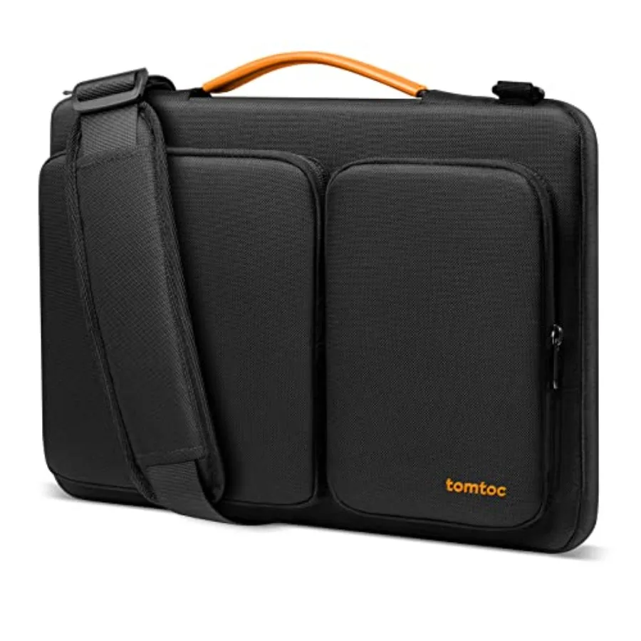 

360 Protective Laptop Shoulder Bag MacBook Pro M5/M4/M3/M2/M1 Pro/Max 2026-2019, Water-resistant Sleeve Dell XPS 15 Surface Boo
