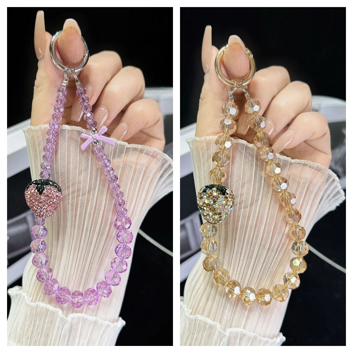 

Бутик-бусина ручной работы для мобильного телефона, подвесная цепочка для фотографий, когда путешествовать, ручной брелок из бисера на запястье, пряжка для сумки