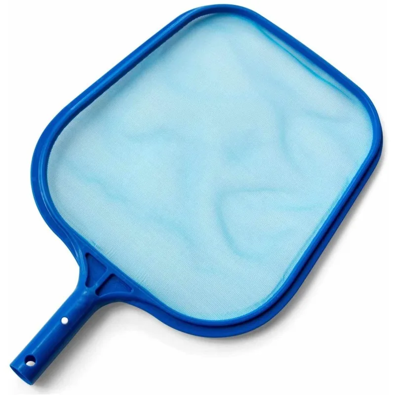 Basic Pool Maintenance Accessories Leaf Rake and Plastic Degreasing Mesh with Mesh Framed Pool Cleaning Tool