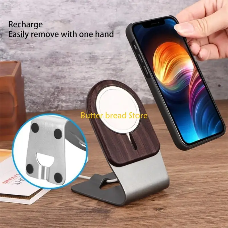 W89C Phone Stand для магнитного зарядного устройства для зарядного устройства Магнитная беспроводная зарядная дока совместима с