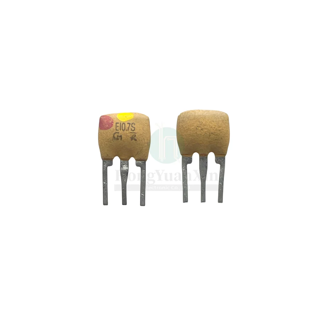 10PCS/ 10.7M Murata ceramic filter SFE10.7MS2 10.7S 10.7MHZ straight plug 3 feet bandwidth 230K