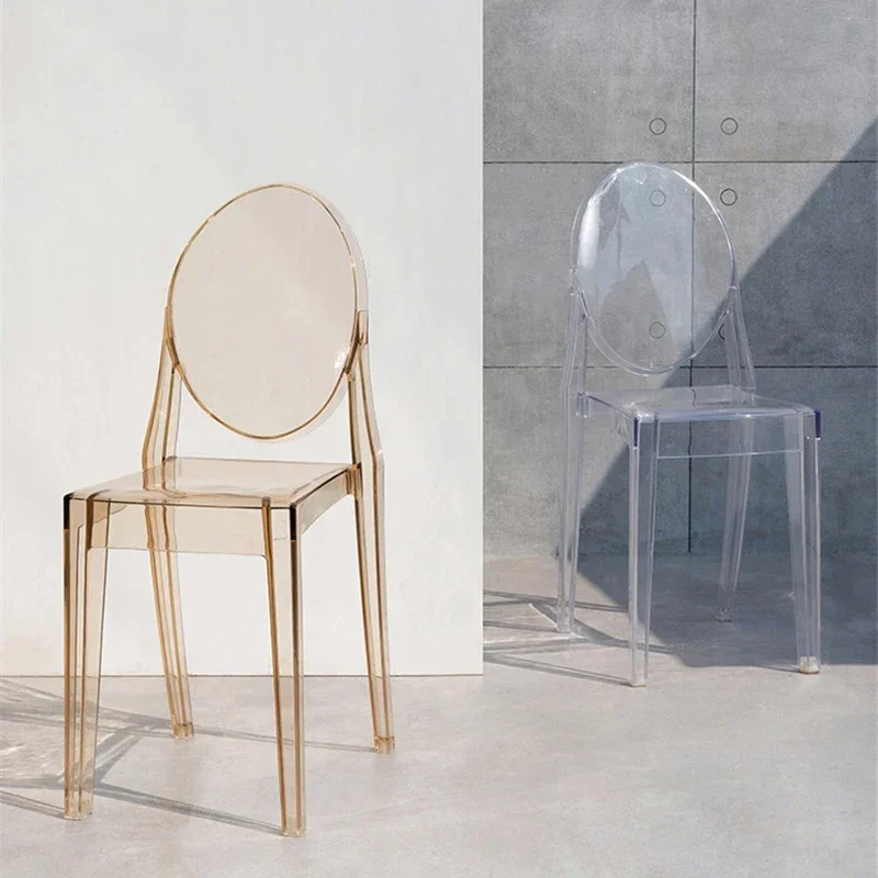 Acrylic Dining Chair for Kitchen Transparent Chair Nordic Devil Ghost Chairs Household Simple Crystal Makeup Dressing