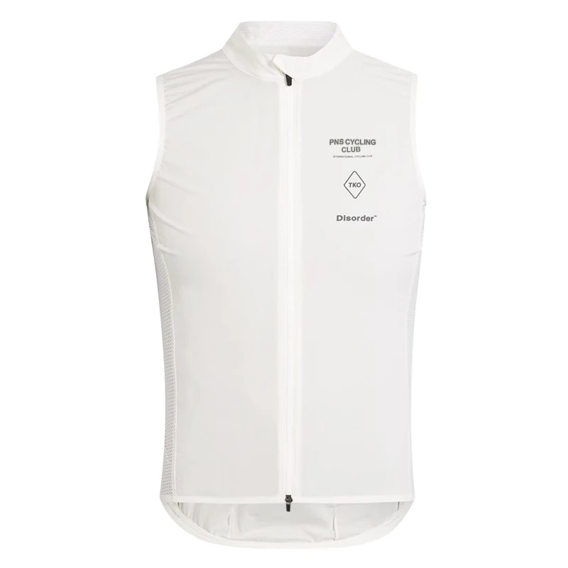 Chaleco de ciclismo ligero para hombre, Jersey deportivo transpirable, a prueba de viento, impermeable, sin mangas, TKO White Pro