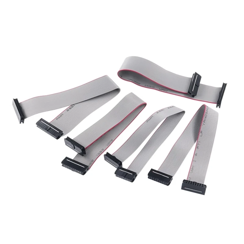 1pcs 2.0mm Pitch FC 6/8/10/12/14/16/18/20/24/26/30/34/40/44/50 Pin Gray Flat Ribbon Data Cable 10-50cm For DC3 IDC Male Header