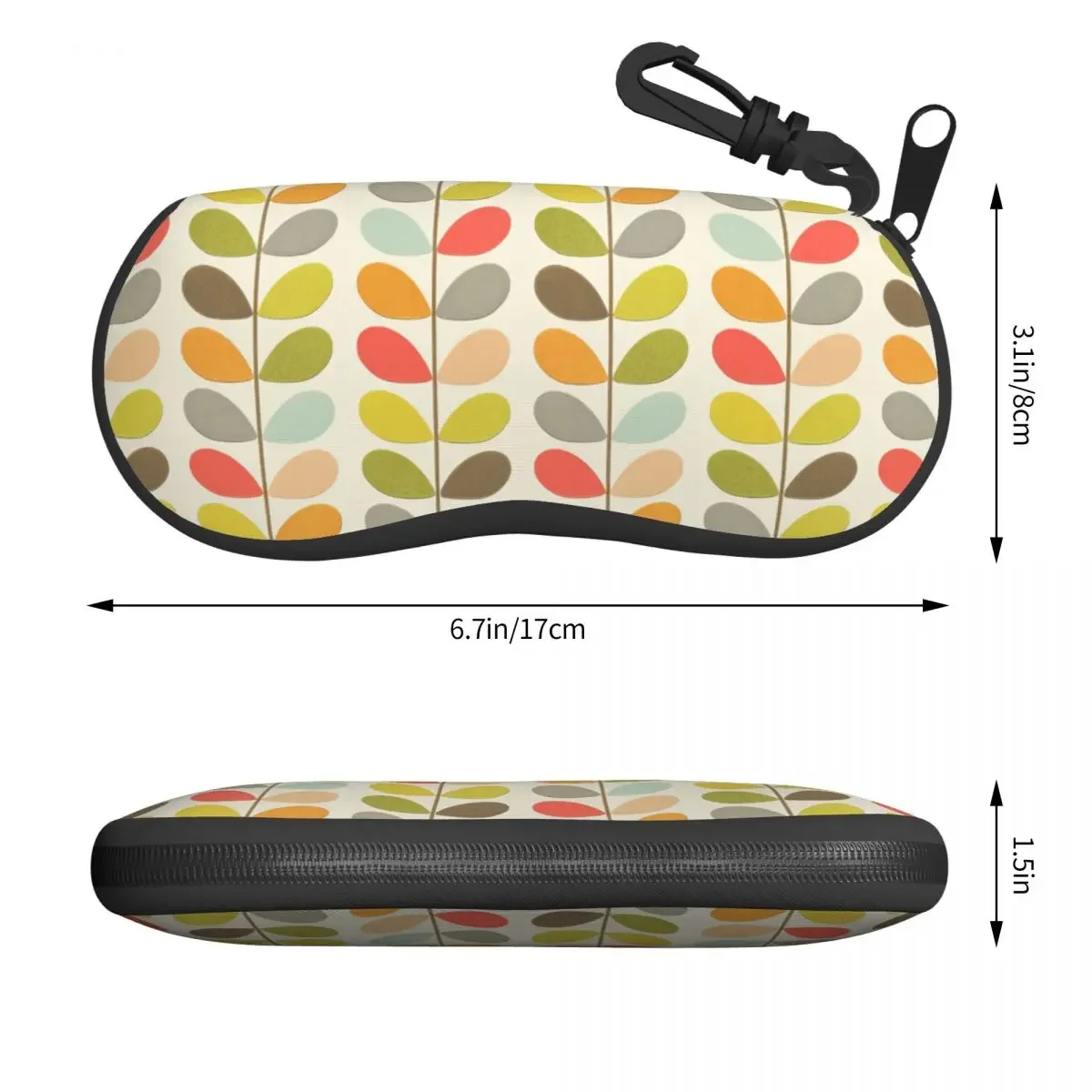 Custom Orla Kiely Glasses Case Fashion Scandinavian Flowers Multi Stem Shell Eyeglasses Case Sunglasses Box