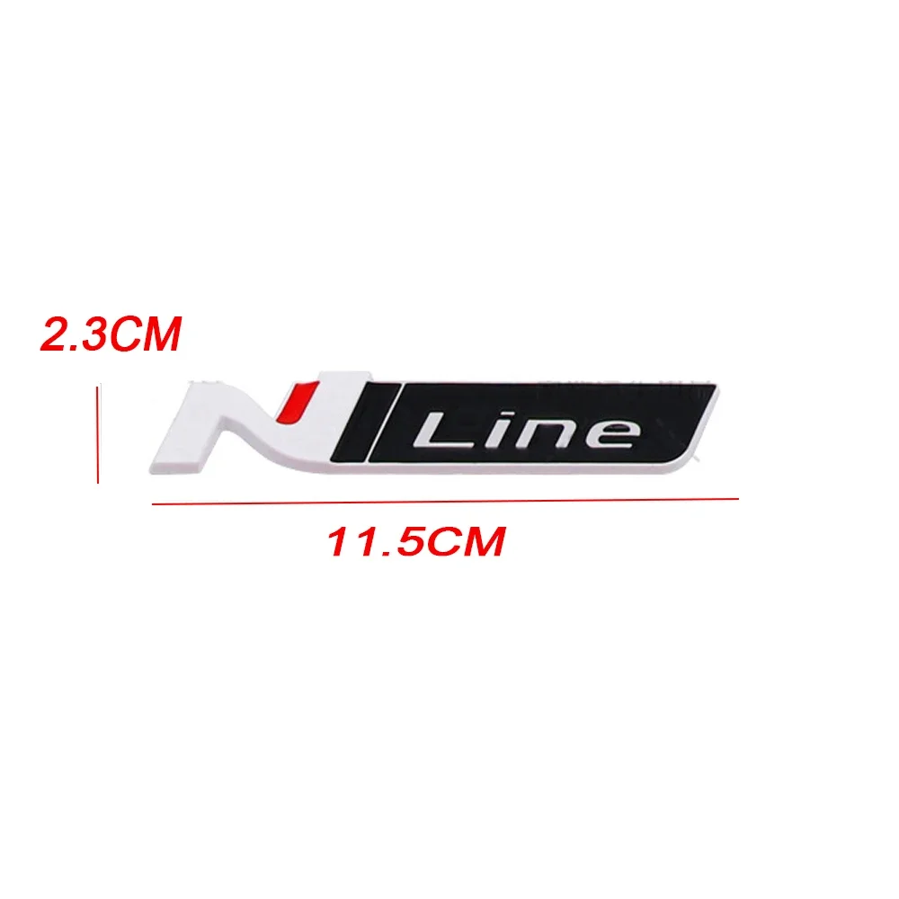 Car Front Grille Emblem for Hyundai N Line Tucson Kona Elantra IX35 I20 I30 I10 I40 Accent Santa Fe Bagde 3D Decor Accessories - view 4