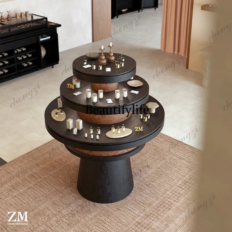 Multi-layer circular display stand jewelry store display stand can be customized Nakajima