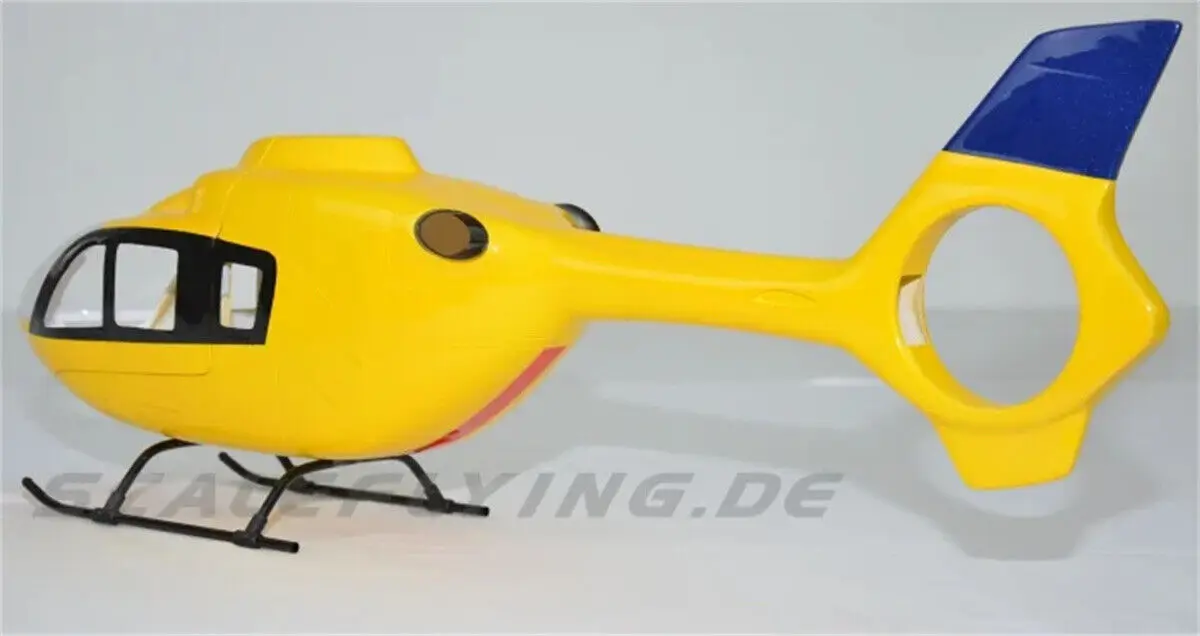 450 EC-135 Yellow RC Helicopter Pre-Painted Fuselage for Align T-REX450X/XL/SE