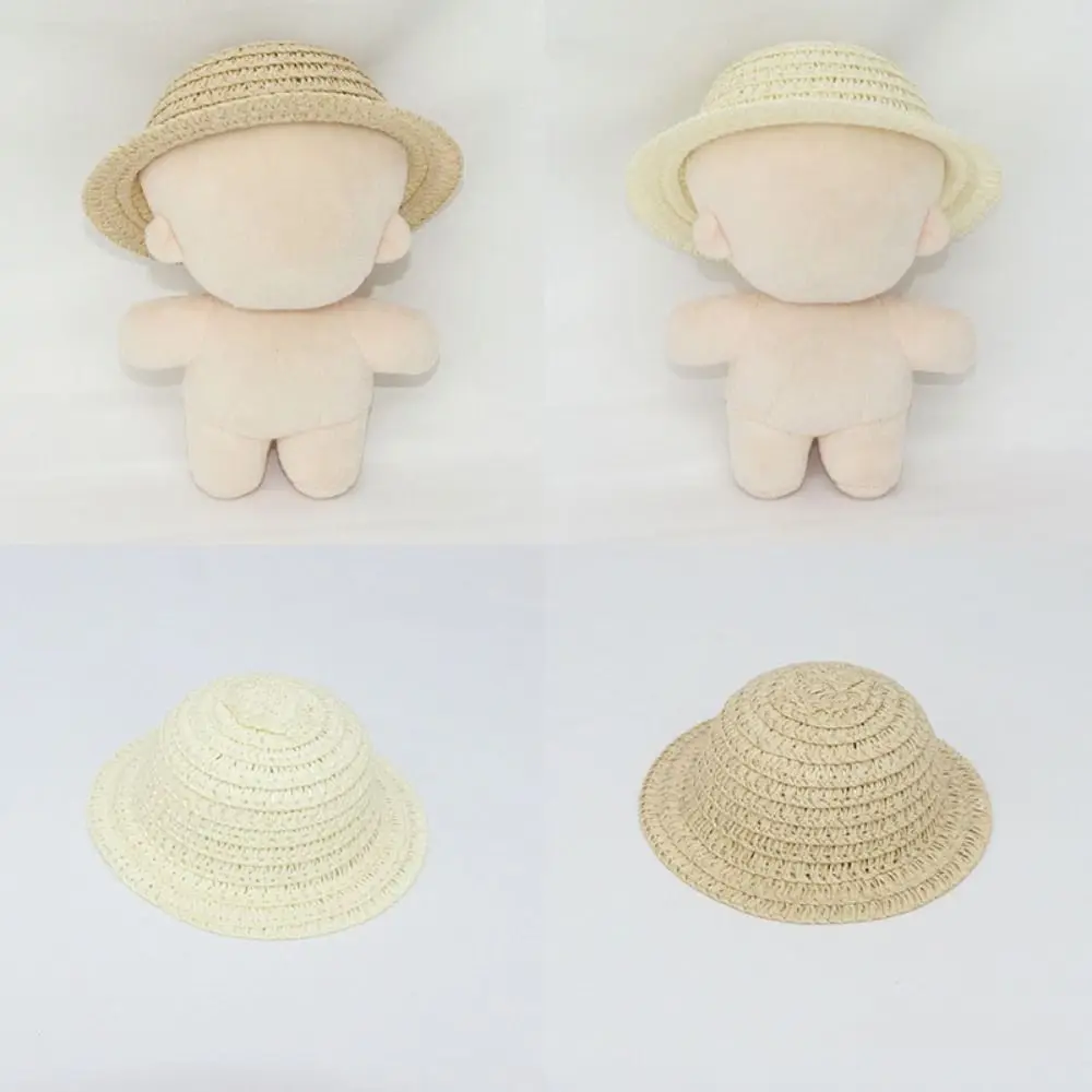 Mini Dollhouse Miniature Hat 5 Styles Handmade Tassel Straw Hat Doll House Ornament Knitted Hat Accessories 10cm Cotton Dolls