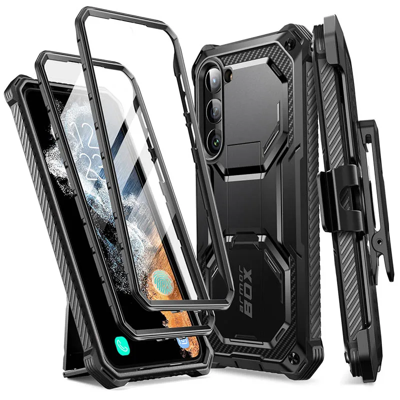 For Samsung Galaxy S23 Case (2023 Release) 6.1 inch I-BLASON Armorbox Full-Body Rugged Case with Built-in Screen Protector