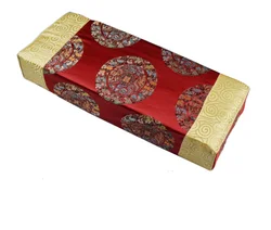 Antique Chinese style Patchwork Silk Satin Pillowcase Home Decorative Rectangle Neck Pillow Cover