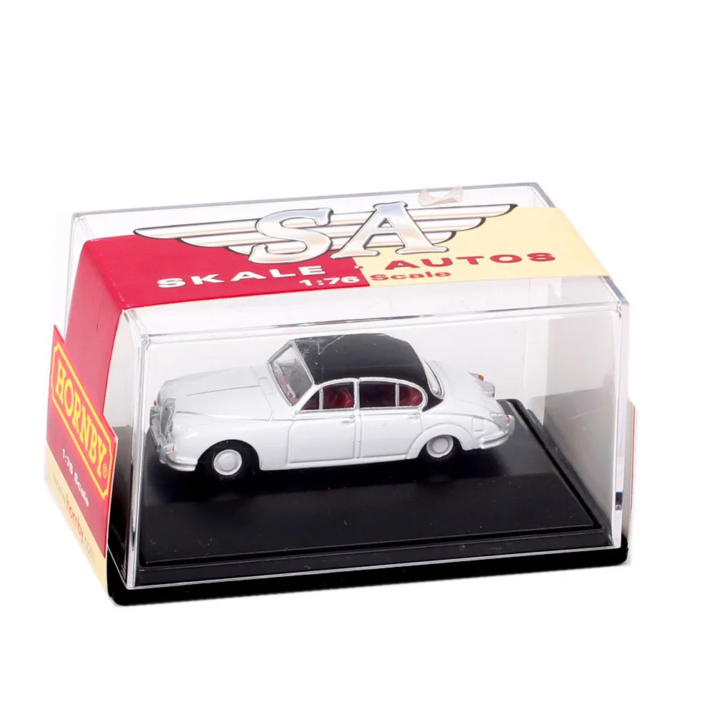 1/76 Scale OO Railway Classic Jaguar MKII R7077 Diecast Car Model Toy Truck Vehicles Hornby SA Miniatures White Oxford