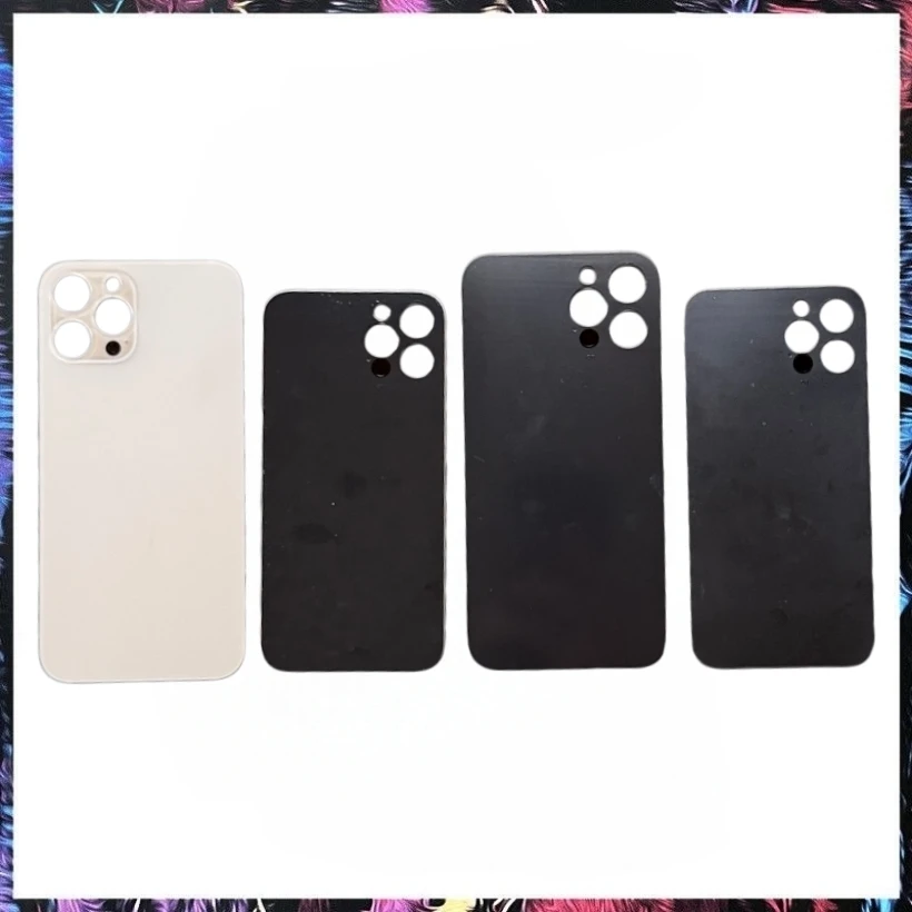 1PCS Unibody an 2in1 Rear Glass Apply to For iPhone 12 Pro MAX 12PRO Back Cover Door Replacing Repair Solid Color Housing Glass view 5