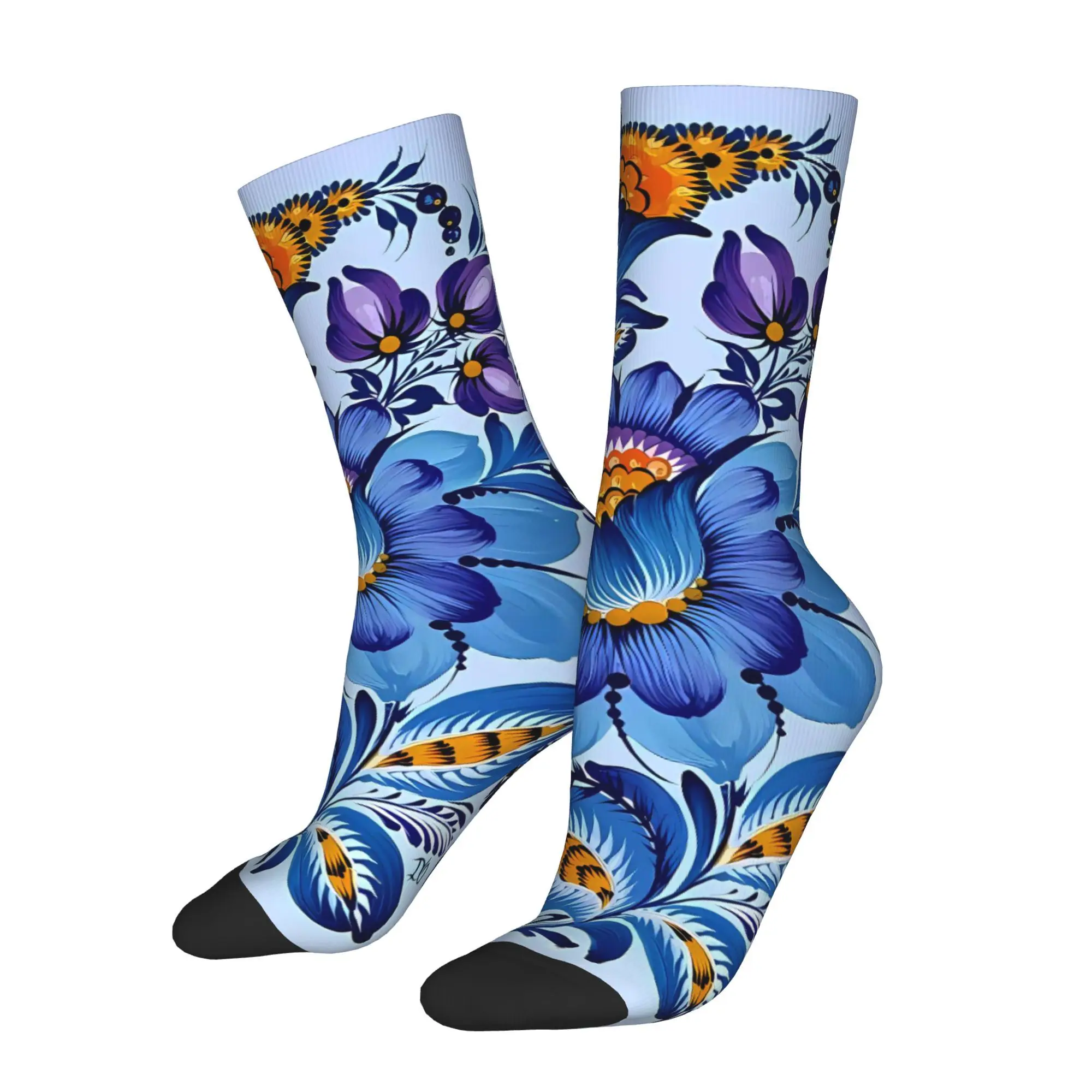 

Peinture de Petrykivka Ukrainian Folk Art Sock Printed Man Polyester Fashion