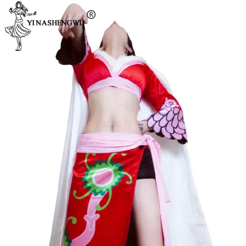 

ss13Anime Boa Hancock Cosplay Costume Set Cheongsam Jewelry For Women Girl Dress Snake Earrings Wig Halloween Suit Hanfu C