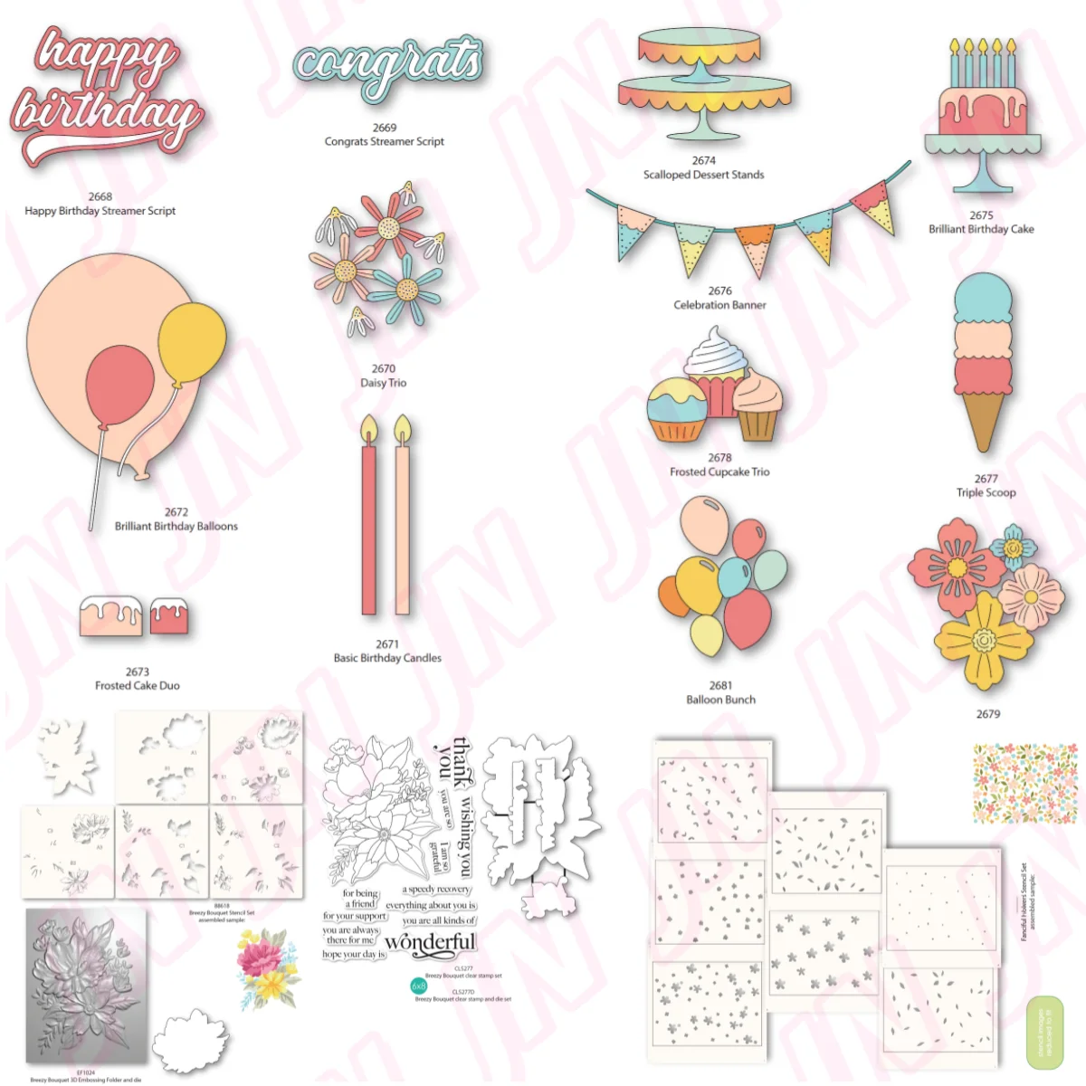 

happy birthday balloon flowers cake diy metal cutting dies stamps stencils hot foil card album mould embossing craft decorating