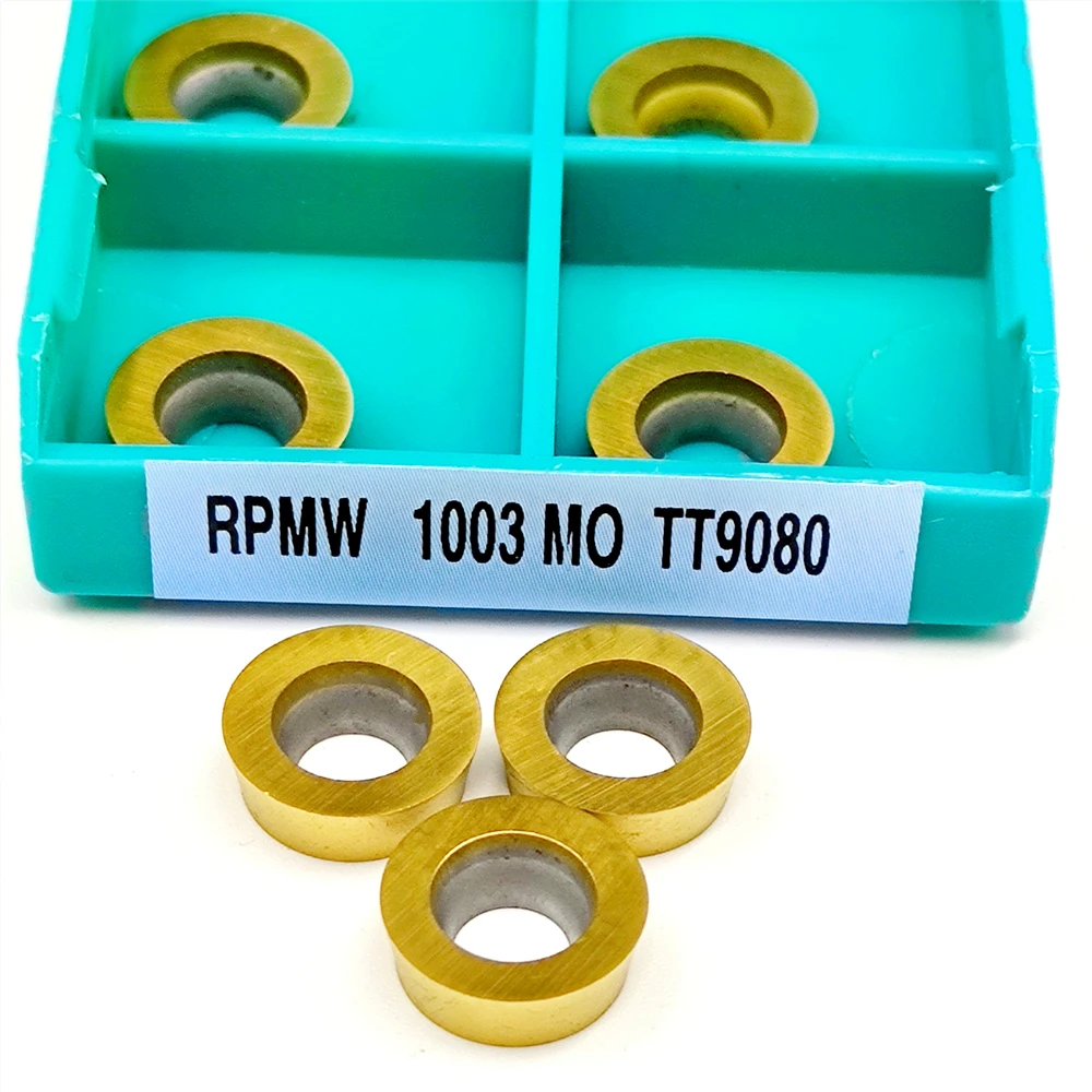 Carbide Insert RPMW1003 MO TT9080 CNC Lathe Milling Cutter Metal Turning Tool Machine Inserts Cutting Tools RPMW 1003