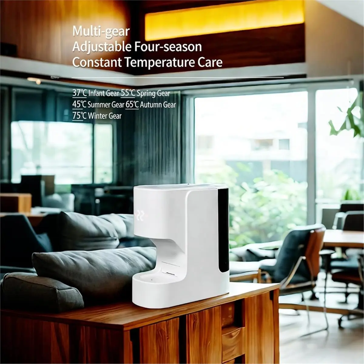 LUCK Hot Face Towel Heater Machine,55°C Constant Temperature,5-Second Warmth,Smart Voice Alerts,Towel Warmer US Plug