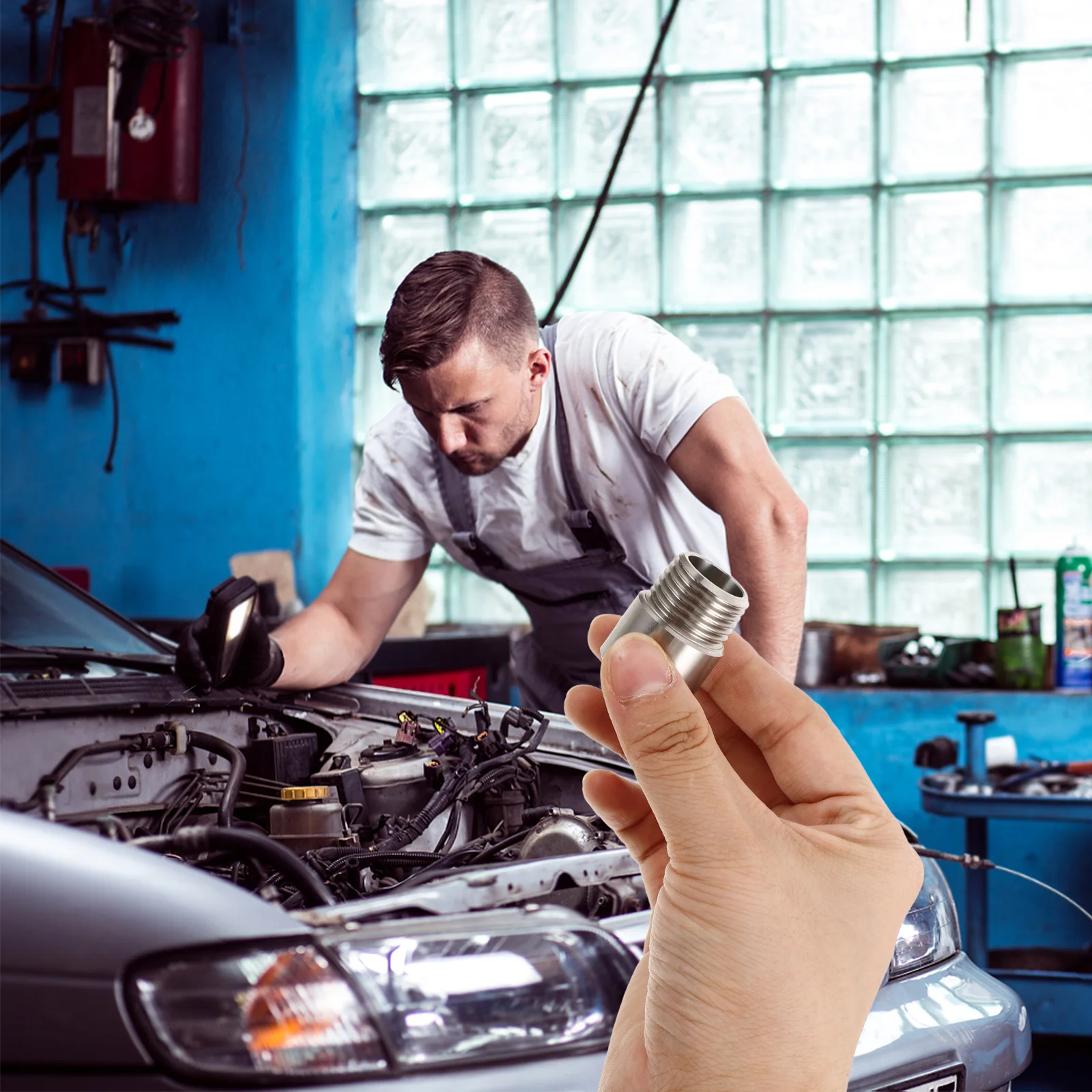 

Stainless Steel Pipe Fitting 1 2 Npt Male to Female Shower Arm Adapter Connector Extender for Shower Head Pipe