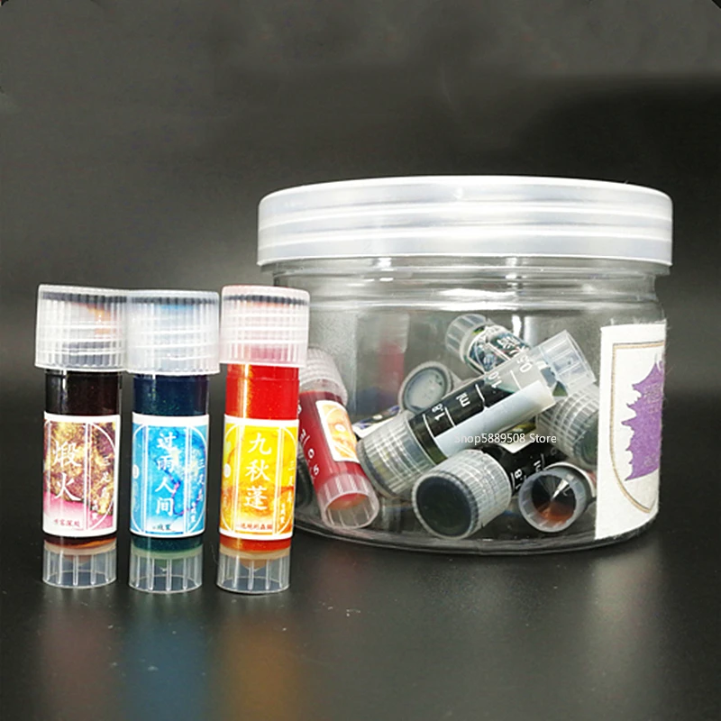 5ml Gold Powder Ink Fountain Pen Brush Dipped In Water Pen Color Ink Set Calligraphie  Chinese Calligraphy Ink