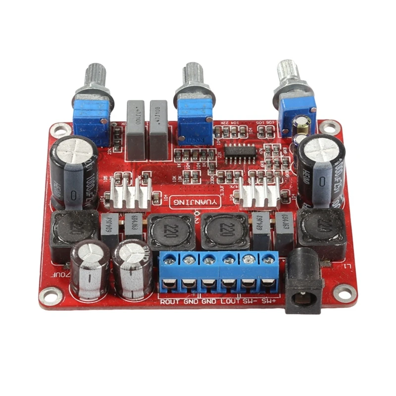 TPA3123 Audio Board Module DC12-24V 2.1 Triple Channel Amplifier Board 2X25w+50W Subwoofer Module Durable Easy To Use