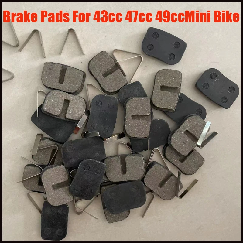 2-Stroke Brake Pads For 43cc 47cc 49cc Mini Children Bike Electric Scooter Crosser Mini-Gas Motorcycle Disc Brake Pads Accessory