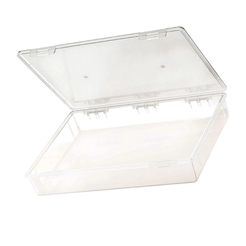 

Просторный пластиковый контейнер для крепежных гвоздей, шурупов и поделок, прозрачный вид, высокое качество