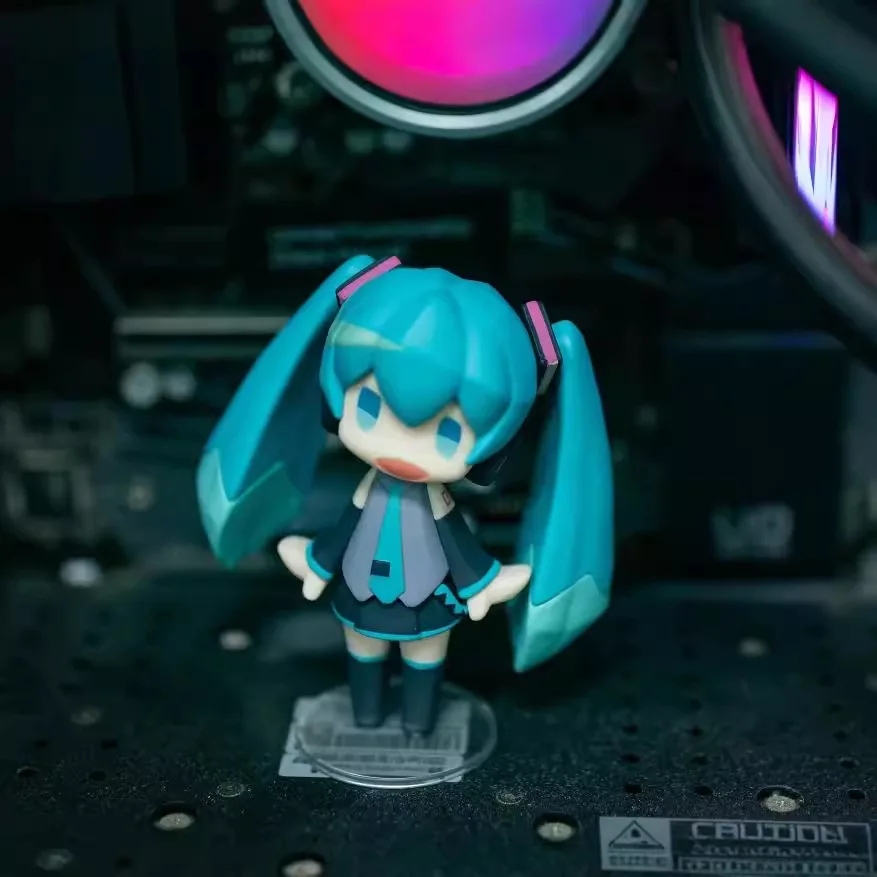 10CM Anime Hatsune Miku kawaii Q versione Action Figure PVC Modello Statua Giocattoli bambola Decorazione da scrivania Raccogliere regali