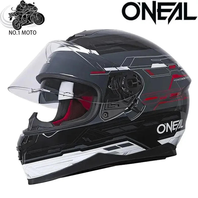 ONEAL Original Motorcycle Helmet Full Face Double Lens helmet DOT ECE Certification Cascos para motos Racing off-road Casco moto