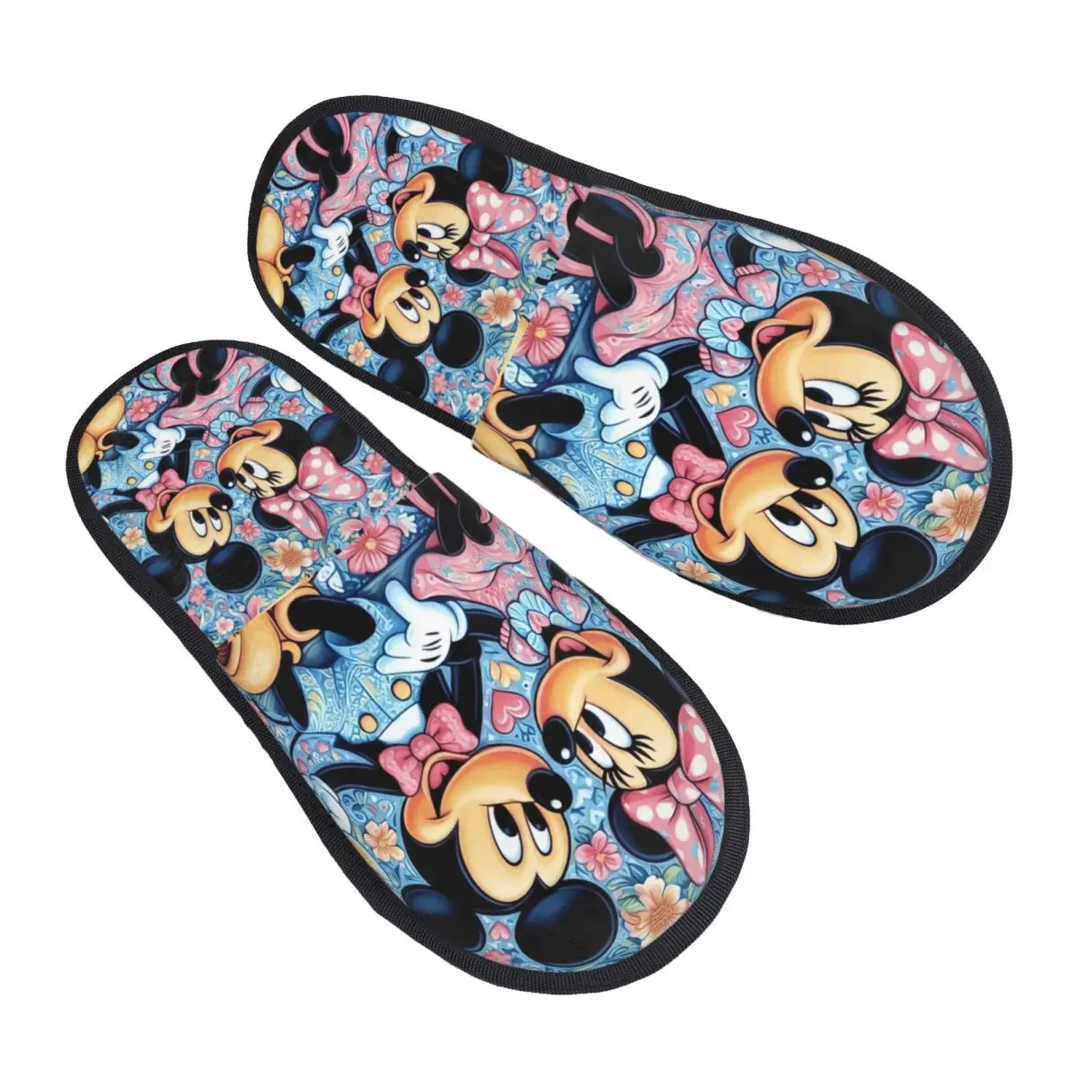 

Изготовленные на заказ тапочки из пены с Микки Маусом, мягкие потертые тапочки с эффектом памяти, женская домашняя обувь для отеля