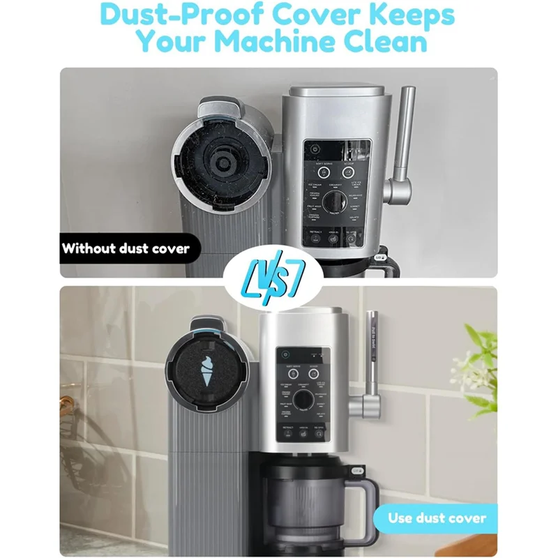 Tapa de sellado estable a prueba de polvo para máquina de helados Ninja NC701, fácil de instalar y quitar, 1 Uds.