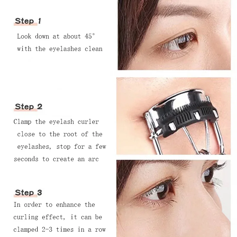 Eyelash curler comb, long-lasting eyelash curler, eyelash curler, fan-shaped eyelash curler, cosmetic curling false eyelashes