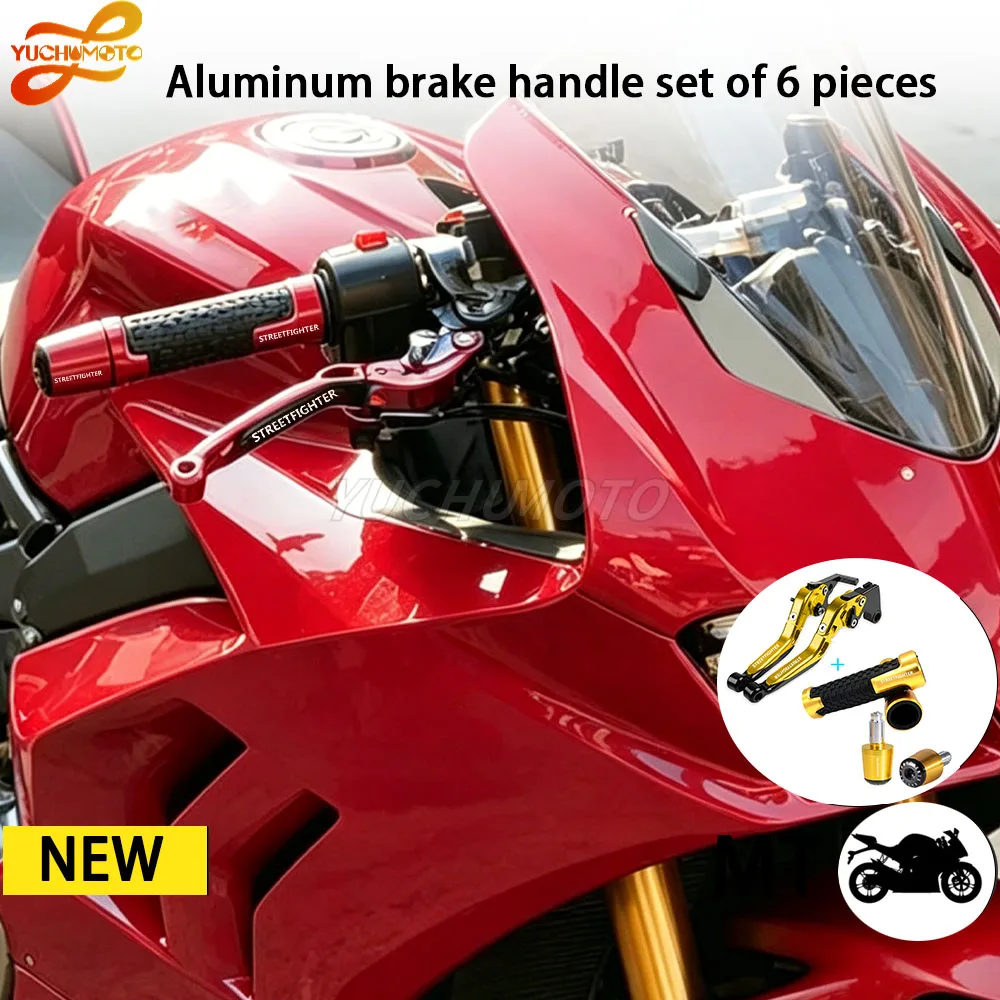 

Adjustable 1 Pair For DUCATI Panigale/Streetfighter V2 V4 V4S V4R Motorcycle Brake Clutch Levers Handlebar Grips Accessories