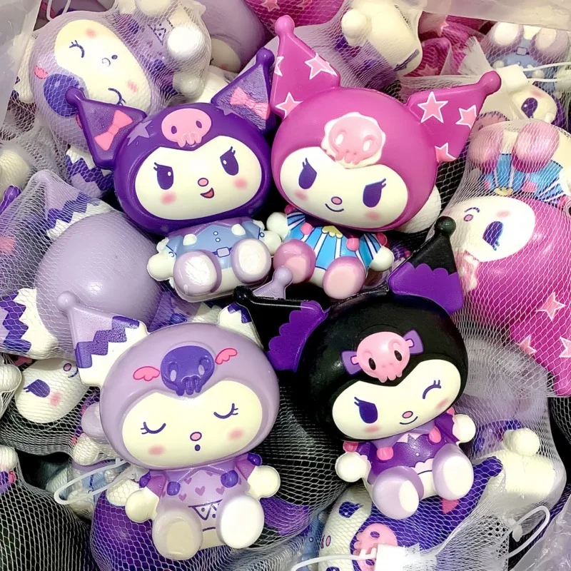 

4 8pcs Sweet Kawaii Sanrio Stress Relieving Press Lovely Doll Cute Cartoon Rebound Children Birthday Gifts Toys for Kids