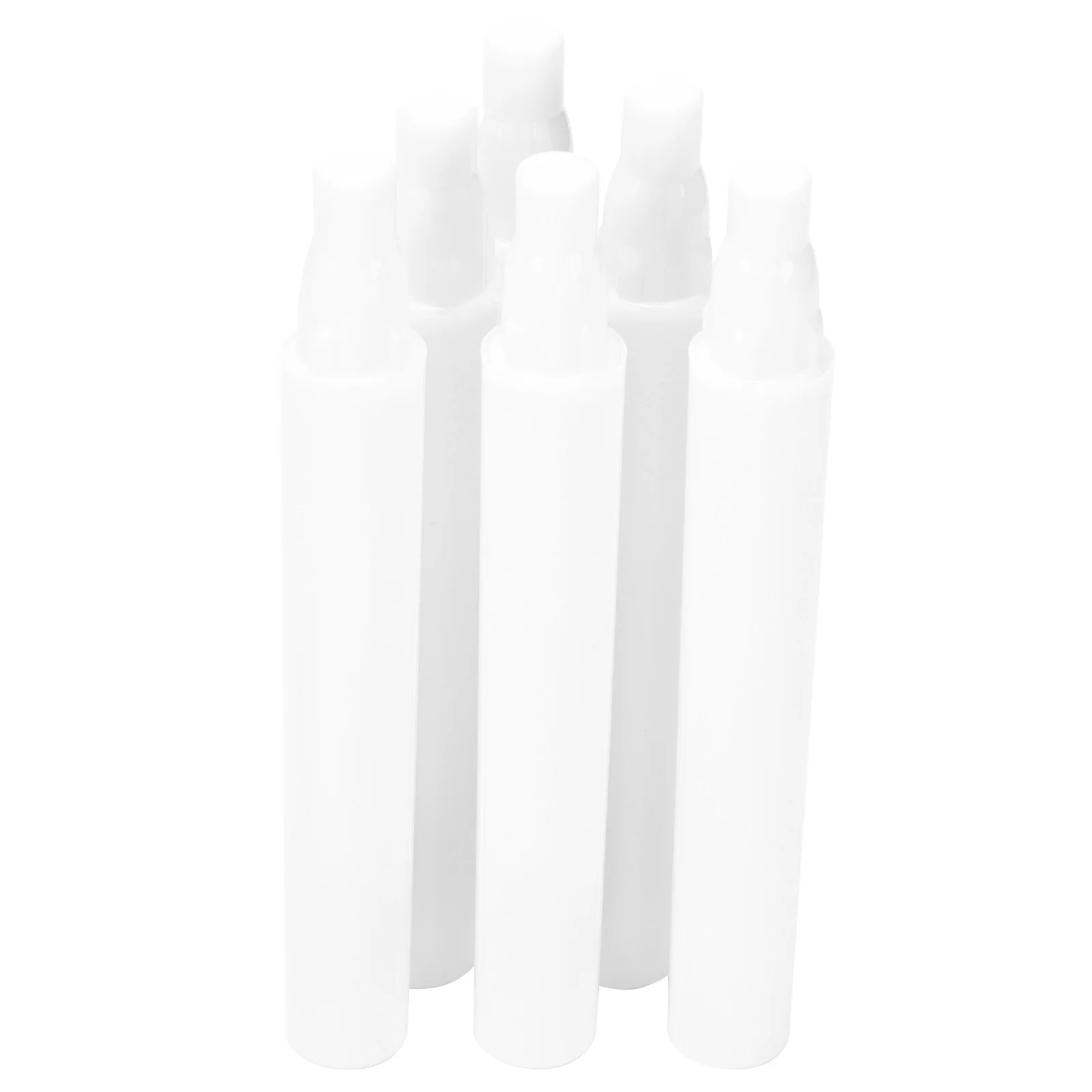 

6pcs Silicone Lip Brush Set for Lipstick Eyeshadow Portable Reusable Beauty Tool in Pink Purple Black Colors