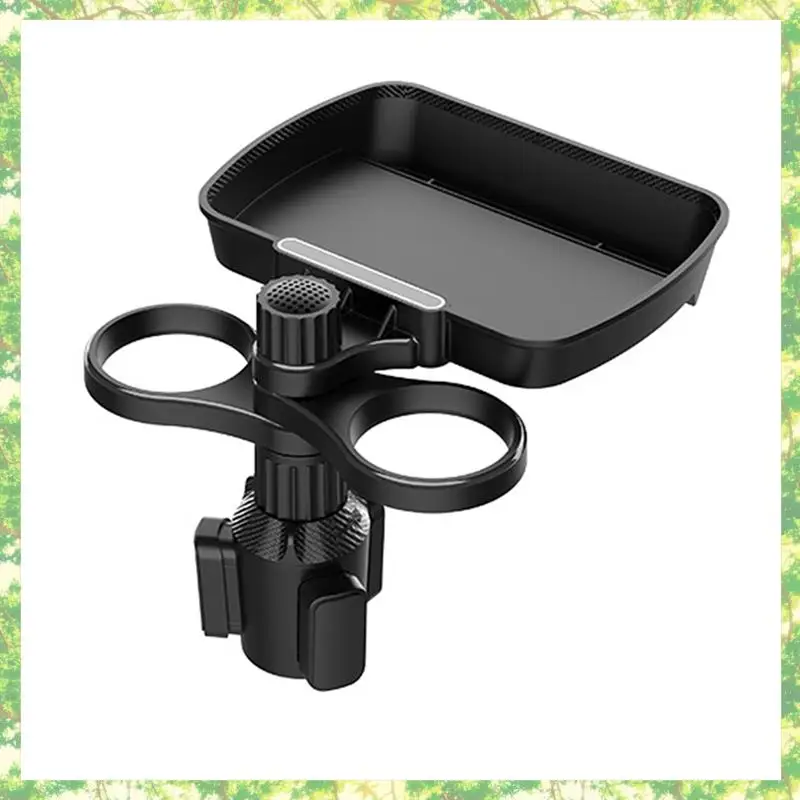 

T84C-Car Seat Cup Holder Snack Tray Drink Holder For 360°Rotating Multifunctional 1 PCS