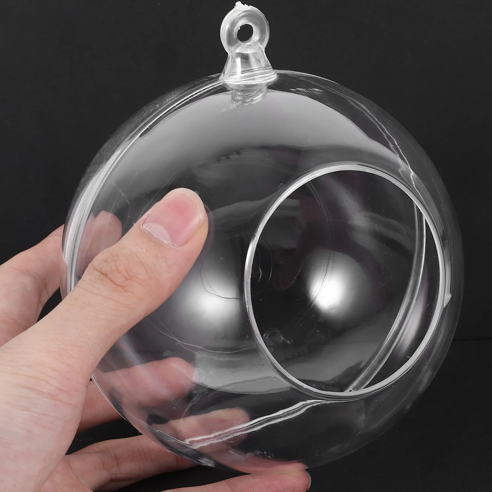 8pcs Clear Fillable Ornaments Ball DIY Plastic Fillable Ball for Christmas Party Decor Christmas fillable ball