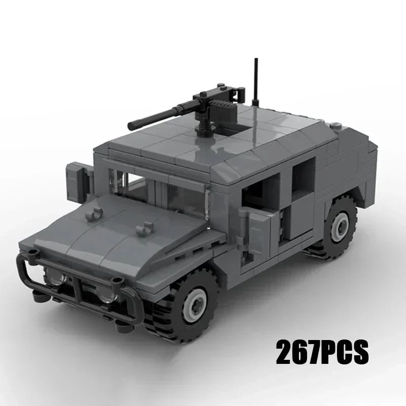 War Series Moc Building Blocks HMMWV M1025 Model Technical Bricks DIY Assembly Military Vehicles Toy For Child Gift